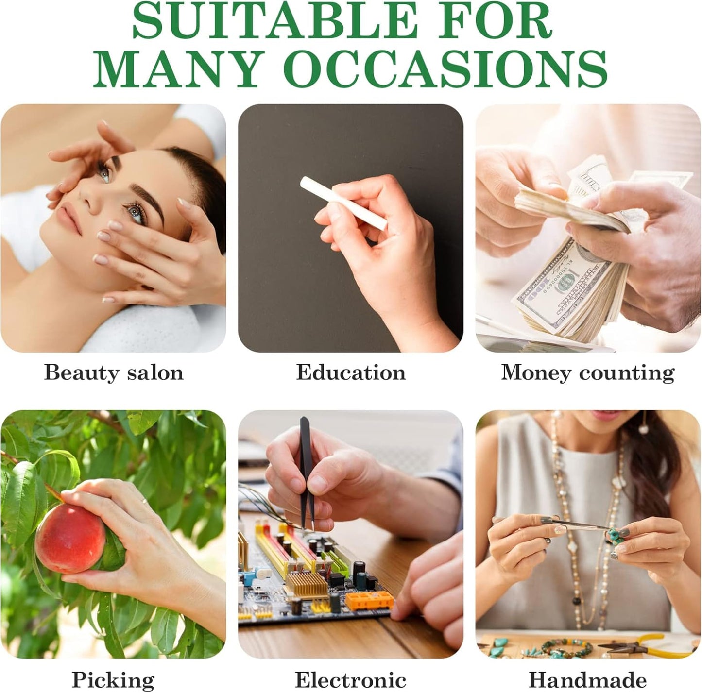 20 Pcs Leather Finger Cots Needle Felting Finger Protectors Thumb Thimble Embroidery Needlework Fingers Thumb Protection Sleeve Cots (Random Color)
