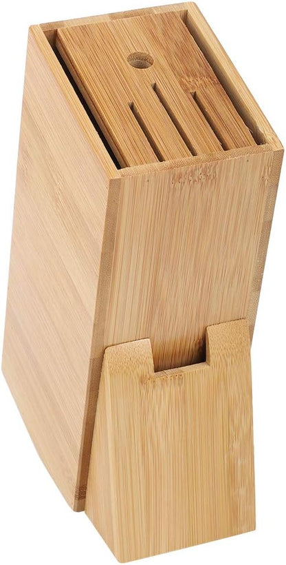 Universal Knife Block, Multifunctional Kitchen Counter Storage Rack with Multiple Holes for Knife Organization