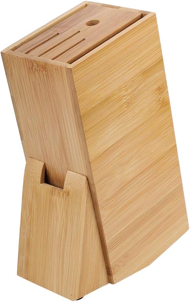 Universal Knife Block, Multifunctional Kitchen Counter Storage Rack with Multiple Holes for Knife Organization
