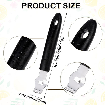 Lemon Zester, Channel Knife, Peeler, Stainless Steel Bartender Accessories for Cocktail Garnish, Citrus Orange and Lemon Peeler - Bar Accessories for Home