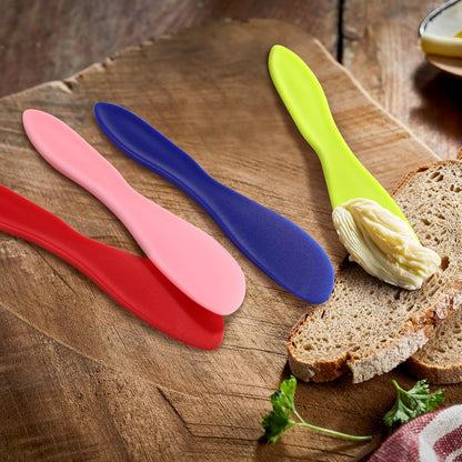 16 Pcs Plastic Butter Knife Spreader, Multi Purpose Plastic Butter Spreading Spreader Knife, Kitchen Frosting Knives for Cheese Cream Icing, Lime Green Red Pink Blue