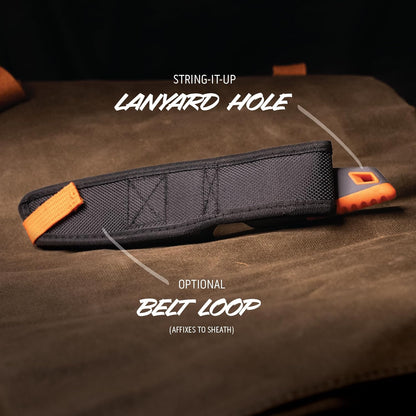 VANTEX - Premium 5" Boning Knife, High Carbon Steel, Ergonomic Handle & Titanium Coated Blade, Great for Field Dressing Processing Elk and Deer