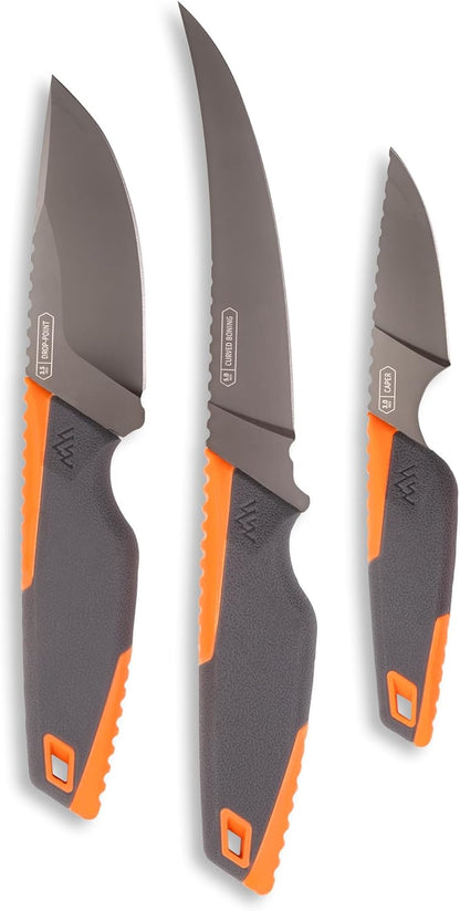 VANTEX - Premium 5" Boning Knife, High Carbon Steel, Ergonomic Handle & Titanium Coated Blade, Great for Field Dressing Processing Elk and Deer