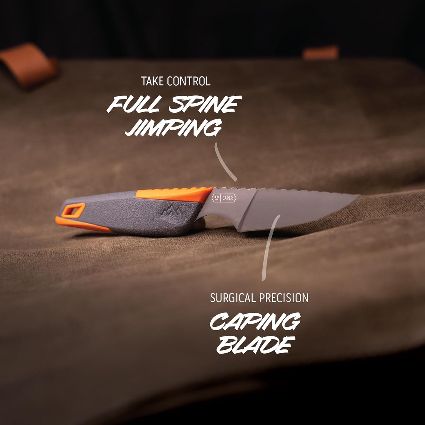 VANTEX - Premium 5" Boning Knife, High Carbon Steel, Ergonomic Handle & Titanium Coated Blade, Great for Field Dressing Processing Elk and Deer
