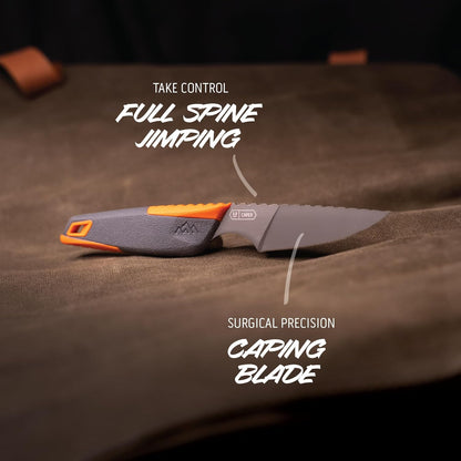 VANTEX - Premium 5" Boning Knife, High Carbon Steel, Ergonomic Handle & Titanium Coated Blade, Great for Field Dressing Processing Elk and Deer