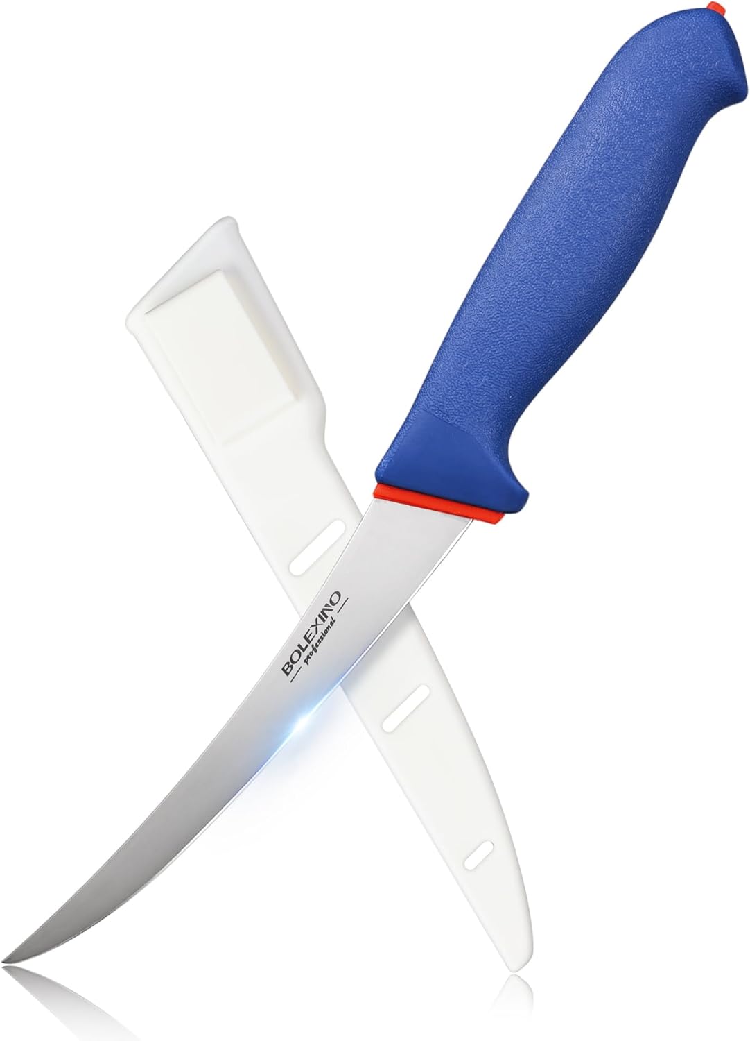 6 Inch Boning Knife Flexible Curved Blade for Meat & Fish Deboning