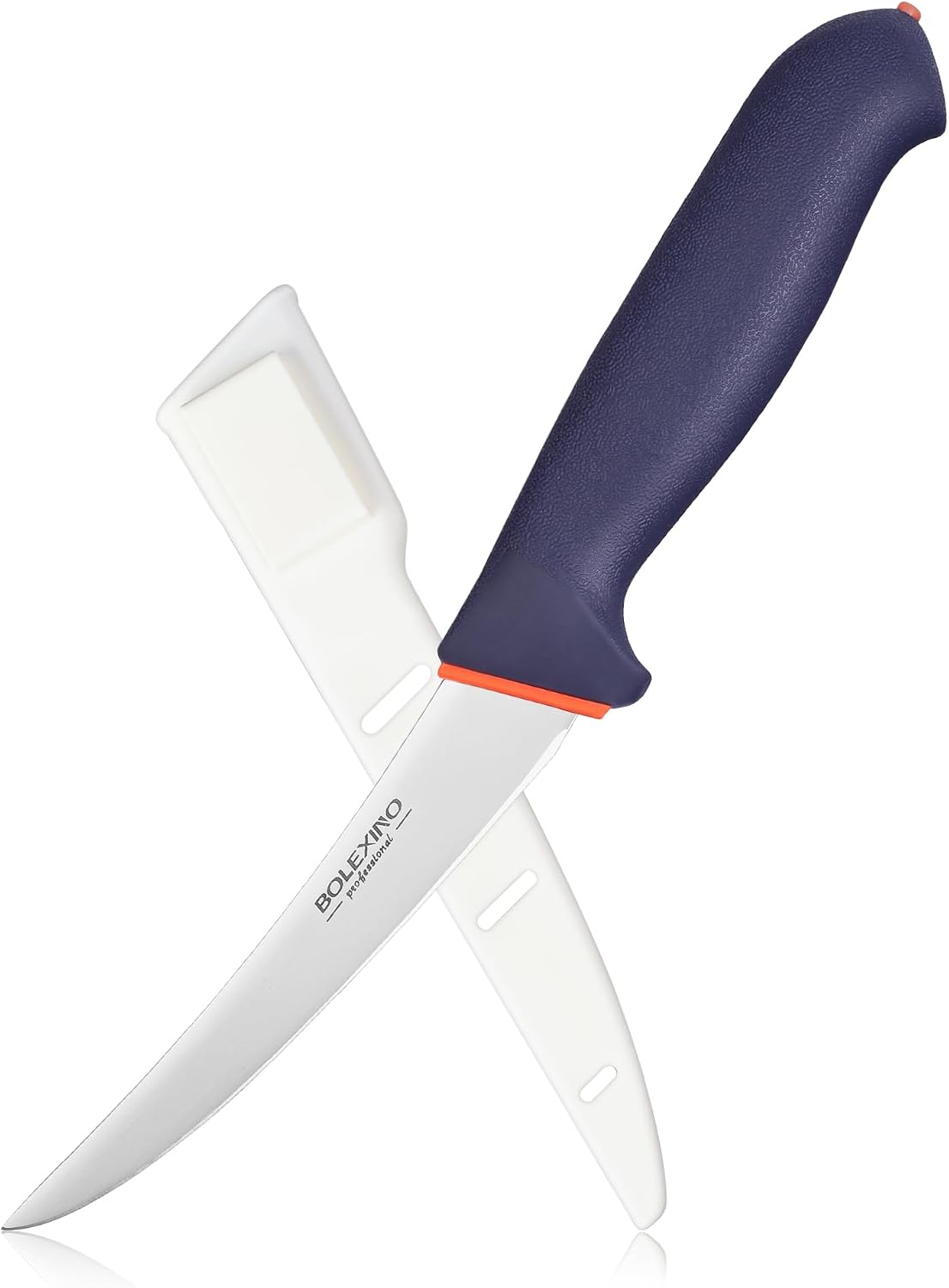 6 Inch Boning Knife Flexible Curved Blade for Meat & Fish Deboning