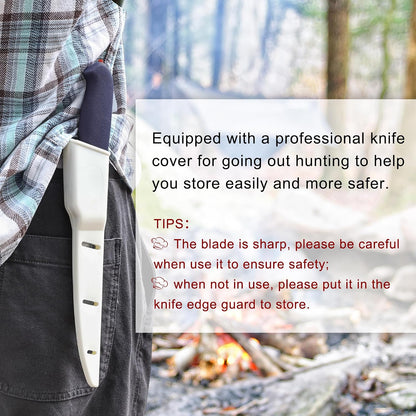 6 Inch Boning Knife Flexible Curved Blade for Meat & Fish Deboning