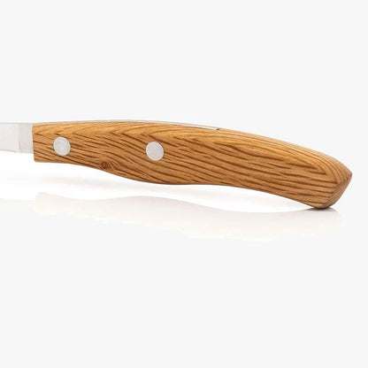 Arcos Jose Andres 10-Inch Fillet Knife Forged Meat Slicer | Professional NITRUM Stainless Steel Blade with Silk Edge | Ideal for Slicing Ham or Prosciutto | Ergonomic Holm Oak Wood Handle