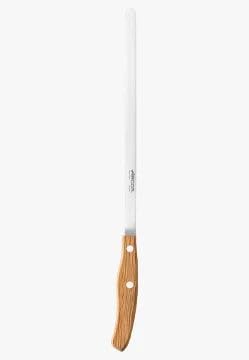 Arcos Jose Andres 10-Inch Fillet Knife Forged Meat Slicer | Professional NITRUM Stainless Steel Blade with Silk Edge | Ideal for Slicing Ham or Prosciutto | Ergonomic Holm Oak Wood Handle