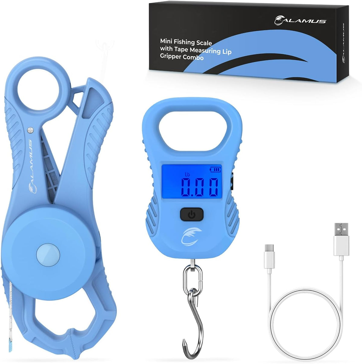 Lightweight and DriftWave Fishing Tool Kit – Corrosion Resistant Fishing Pliers, Lip Gripper, Fillet Knife, Fishing Scale, Retractor & Glove,Scissors & Pocket Knife,Fishing Gifts for Men