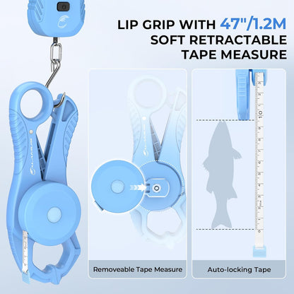 Lightweight and DriftWave Fishing Tool Kit – Corrosion Resistant Fishing Pliers, Lip Gripper, Fillet Knife, Fishing Scale, Retractor & Glove,Scissors & Pocket Knife,Fishing Gifts for Men