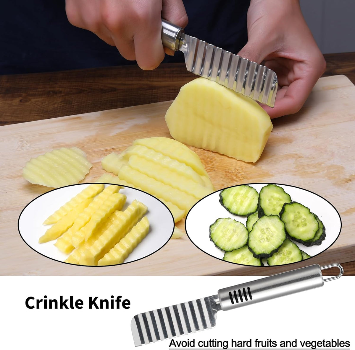 6Pcs Stainless Steel Fruit Carving Knife Set,Fruit&Vegetable Tool