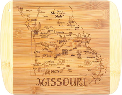 A Slice of Life New Jersey Engraved Map Cutting Board | 11” x 8.75” charcuterie board with engraved state map artwork. Smooth reverse side for food prep. Hang tie for wall display. - Colors A