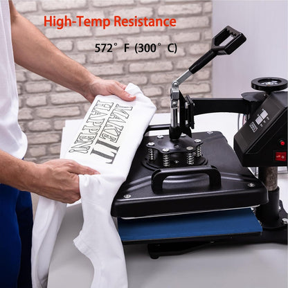 Silicone Heat Press Mat 15x15 Inch, Heat Resistant & Fireproof, Double Sided Washable Heat Press Pad for Vinyl Ironing HTV Transfer Sublimation & Crafting Projects,Pink