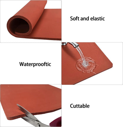 Silicone Heat Press Mat 15x15 Inch, Heat Resistant & Fireproof, Double Sided Washable Heat Press Pad for Vinyl Ironing HTV Transfer Sublimation & Crafting Projects,Pink