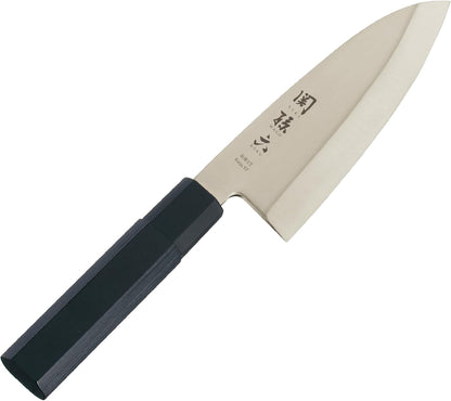 Seki Magoroku Kinju ST Japanese Deba Knife 165mm (AK-1102), Black