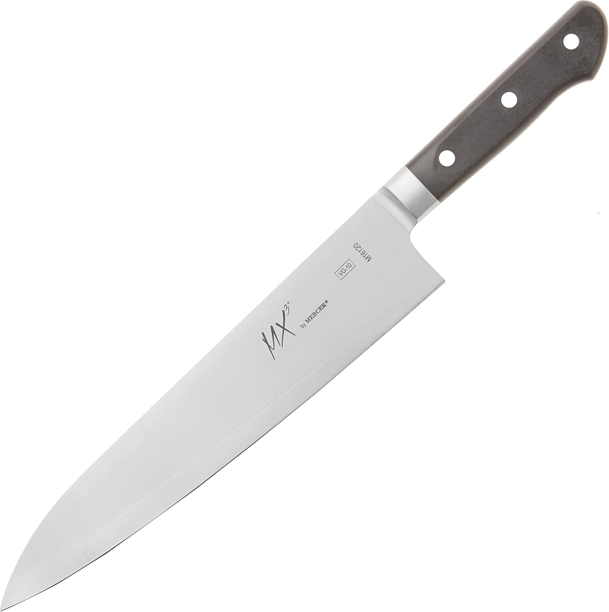 MX3 Premium San Mai VG-10 Steel Core Blade Gyuto Chef Knife, 240mm 9 1/2 Inch,Black