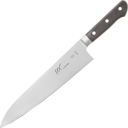 MX3 Premium San Mai VG-10 Steel Core Blade Gyuto Chef Knife, 240mm 9 1/2 Inch,Black