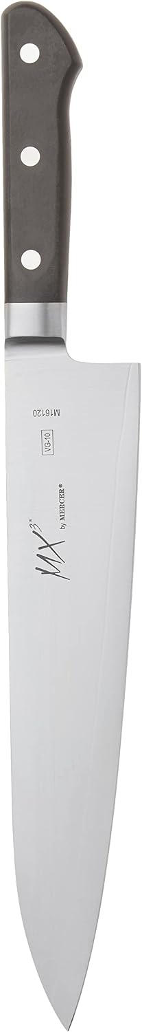 MX3 Premium San Mai VG-10 Steel Core Blade Gyuto Chef Knife, 240mm 9 1/2 Inch,Black
