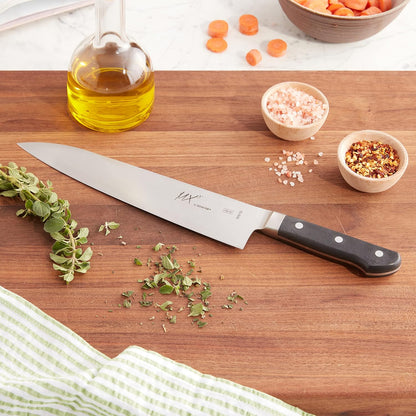 MX3 Premium San Mai VG-10 Steel Core Blade Gyuto Chef Knife, 240mm 9 1/2 Inch,Black