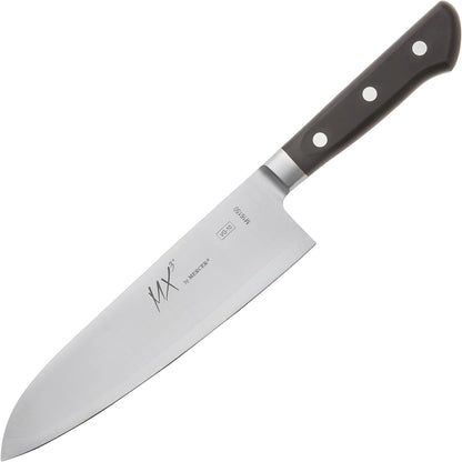MX3 Premium San Mai VG-10 Steel Core Blade Gyuto Chef Knife, 240mm 9 1/2 Inch,Black