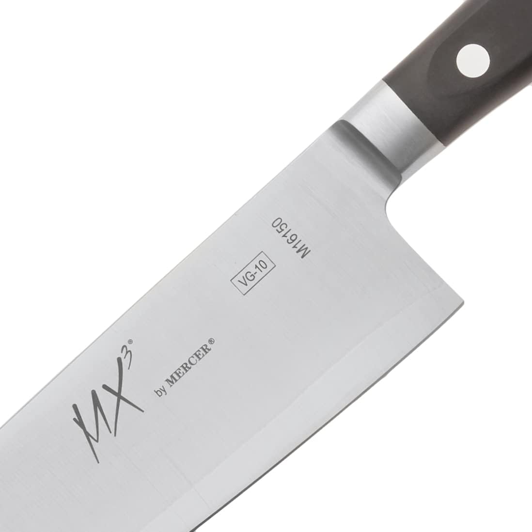 MX3 Premium San Mai VG-10 Steel Core Blade Gyuto Chef Knife, 240mm 9 1/2 Inch,Black