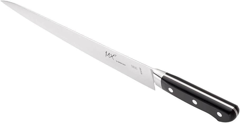 MX3 Premium San Mai VG-10 Steel Core Blade Gyuto Chef Knife, 240mm 9 1/2 Inch,Black