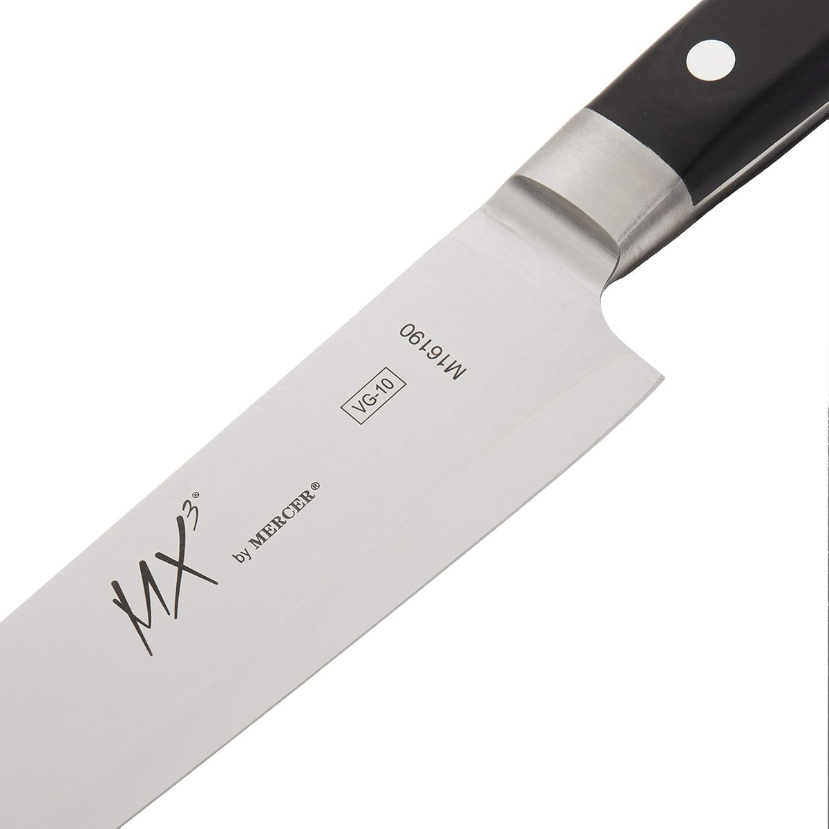 MX3 Premium San Mai VG-10 Steel Core Blade Gyuto Chef Knife, 240mm 9 1/2 Inch,Black