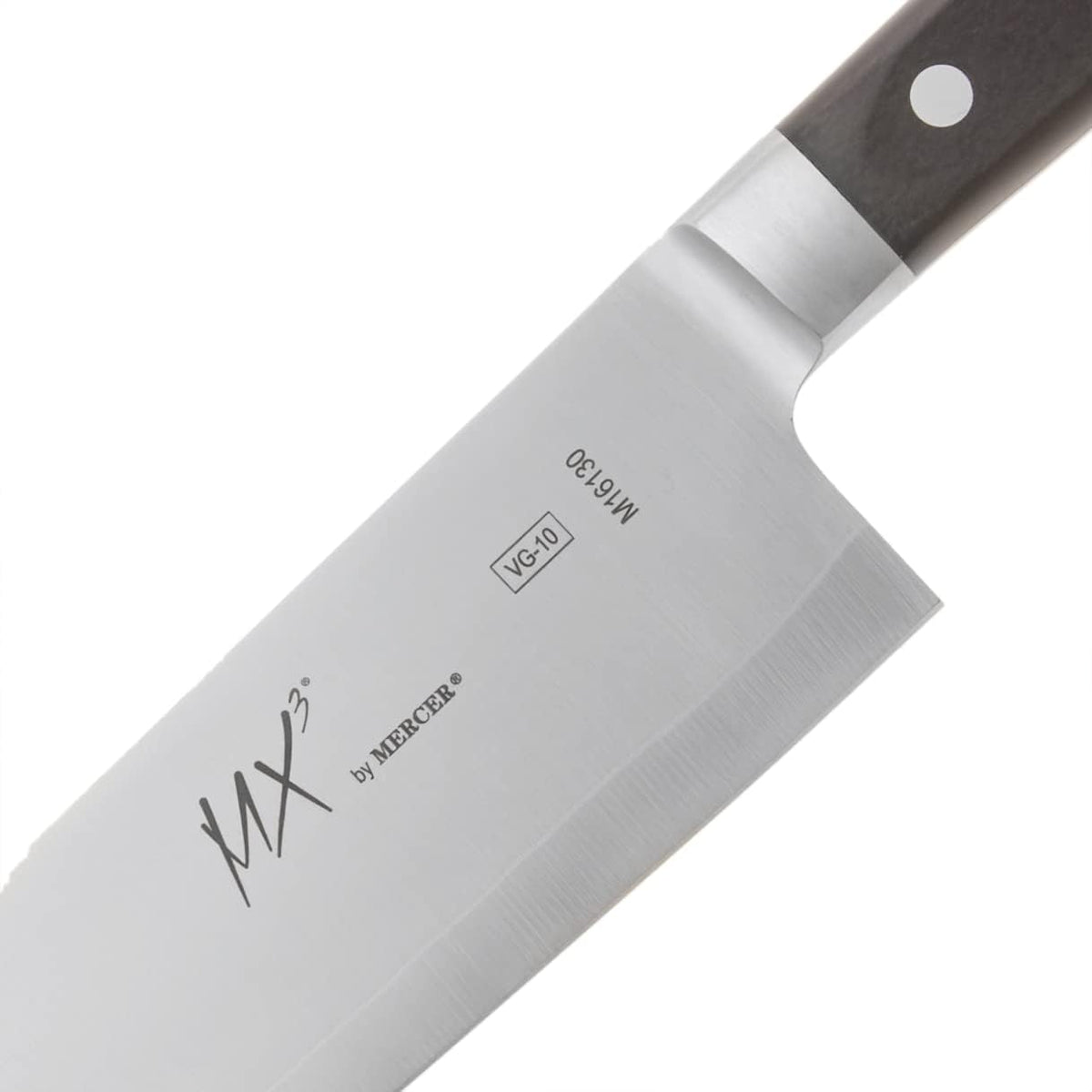 MX3 Premium San Mai VG-10 Steel Core Blade Gyuto Chef Knife, 240mm 9 1/2 Inch,Black