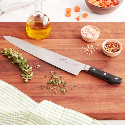 MX3 Premium San Mai VG-10 Steel Core Blade Gyuto Chef Knife, 240mm 9 1/2 Inch,Black