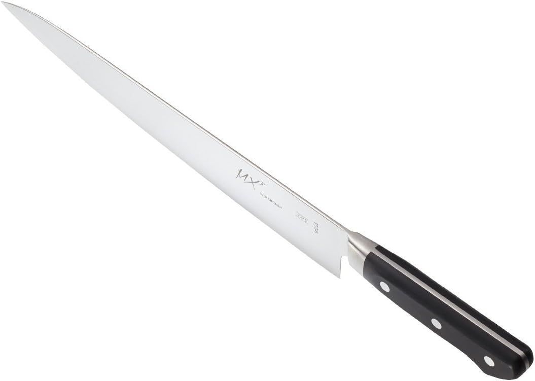 MX3 Premium San Mai VG-10 Steel Core Blade Gyuto Chef Knife, 240mm 9 1/2 Inch,Black