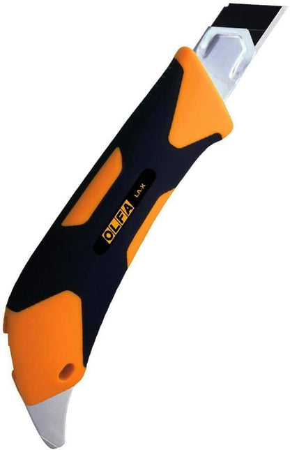 1072198 LA-X 18mm Fiberglass Rubber Grip Heavy-Duty Utility Knife(New Version)