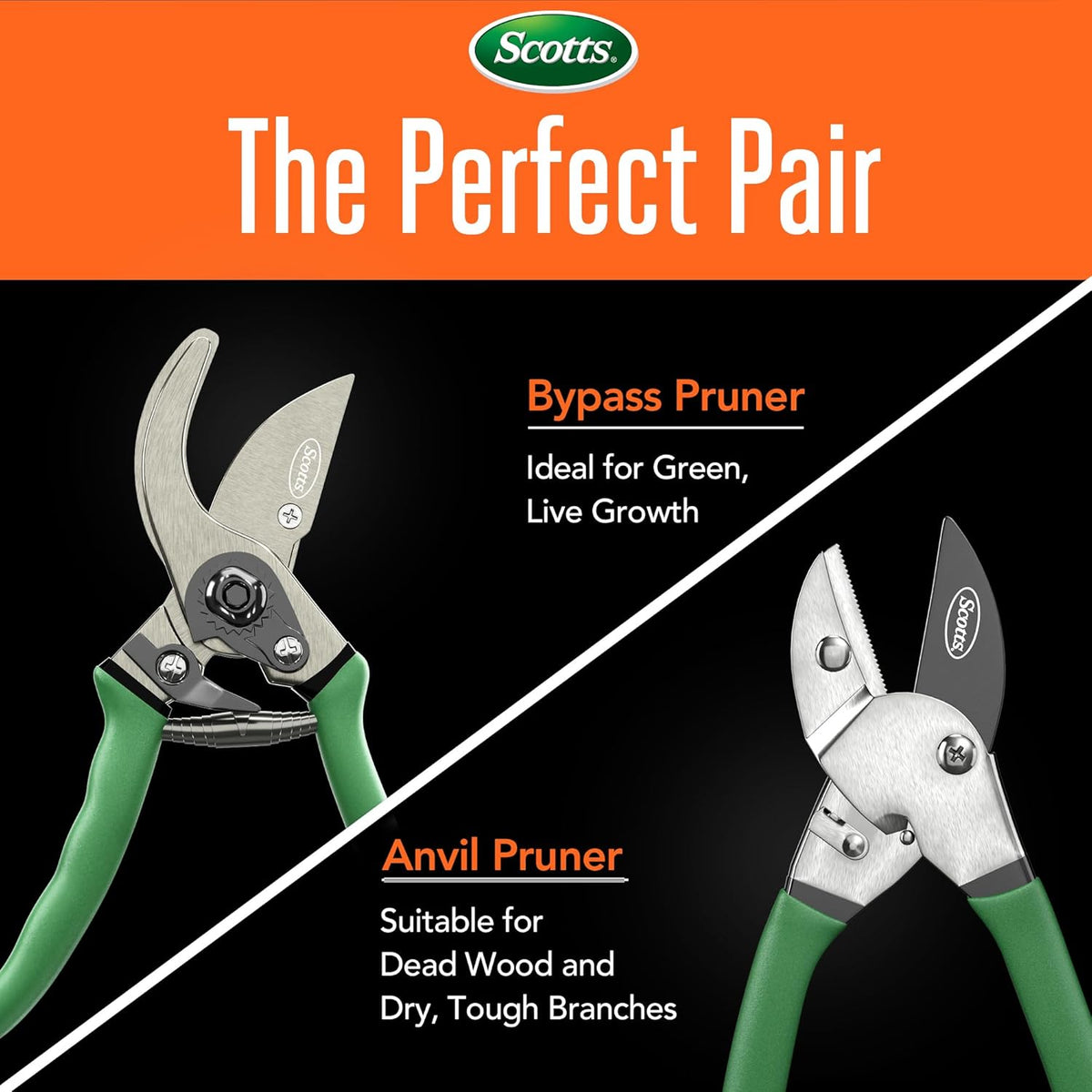 8 in. All-Purpose Steel Garden Utility Shears with Serrated Blades – Comfort Grip Yard and Garden Scissors for Pruning Plants, Flowers, and Herbs