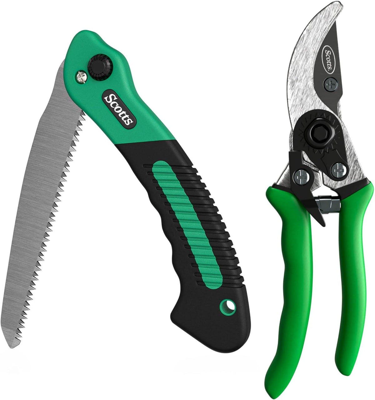 8 in. All-Purpose Steel Garden Utility Shears with Serrated Blades – Comfort Grip Yard and Garden Scissors for Pruning Plants, Flowers, and Herbs