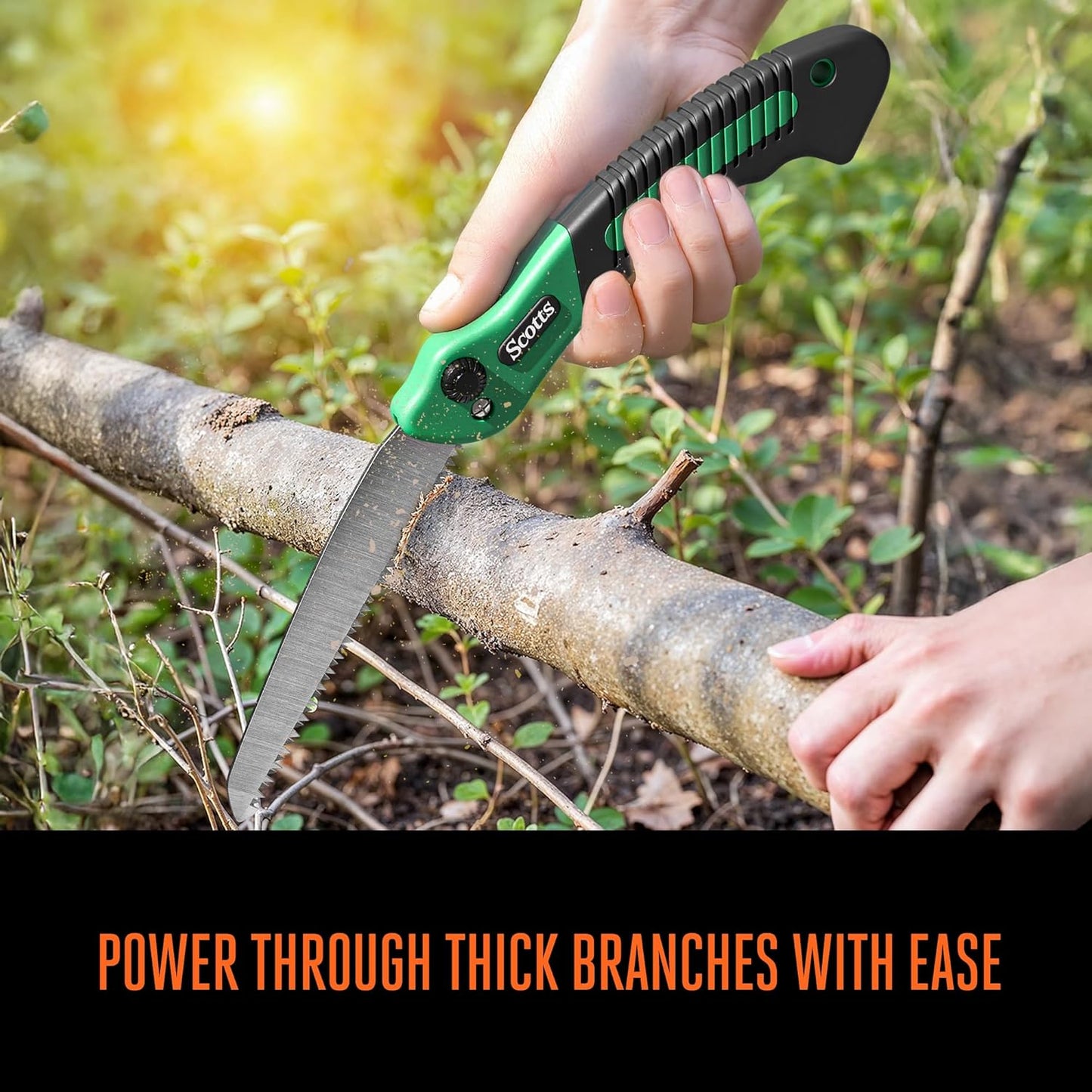 8 in. All-Purpose Steel Garden Utility Shears with Serrated Blades – Comfort Grip Yard and Garden Scissors for Pruning Plants, Flowers, and Herbs