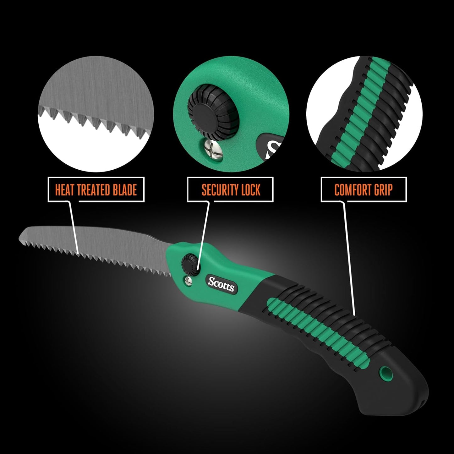 8 in. All-Purpose Steel Garden Utility Shears with Serrated Blades – Comfort Grip Yard and Garden Scissors for Pruning Plants, Flowers, and Herbs