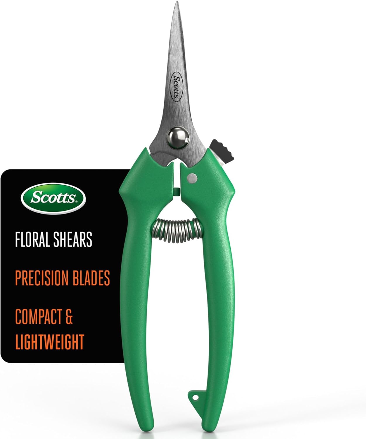 8 in. All-Purpose Steel Garden Utility Shears with Serrated Blades – Comfort Grip Yard and Garden Scissors for Pruning Plants, Flowers, and Herbs