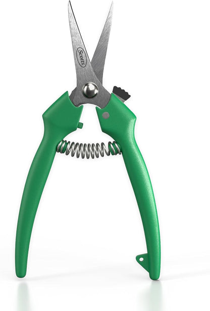 8 in. All-Purpose Steel Garden Utility Shears with Serrated Blades – Comfort Grip Yard and Garden Scissors for Pruning Plants, Flowers, and Herbs
