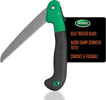 8 in. All-Purpose Steel Garden Utility Shears with Serrated Blades – Comfort Grip Yard and Garden Scissors for Pruning Plants, Flowers, and Herbs