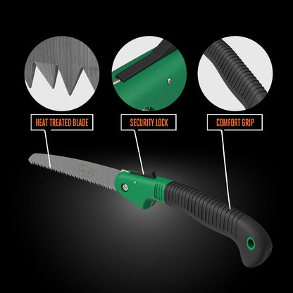 8 in. All-Purpose Steel Garden Utility Shears with Serrated Blades – Comfort Grip Yard and Garden Scissors for Pruning Plants, Flowers, and Herbs