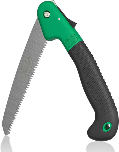 8 in. All-Purpose Steel Garden Utility Shears with Serrated Blades – Comfort Grip Yard and Garden Scissors for Pruning Plants, Flowers, and Herbs