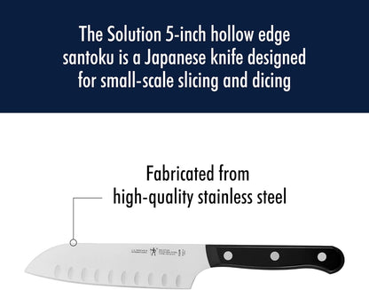 Solution Razor-Sharp Santoku Knife Set, German Engineered Informed by 100+ Years of Mastery, Stainless Steel, 7-inch