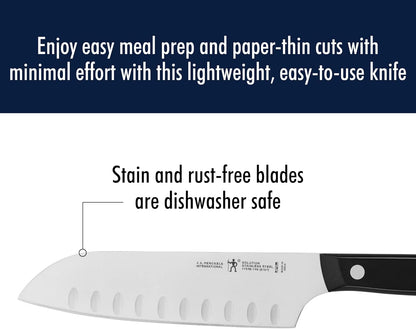 Solution Razor-Sharp Santoku Knife Set, German Engineered Informed by 100+ Years of Mastery, Stainless Steel, 7-inch