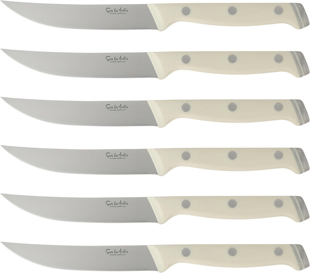 Kitchen Essentials Knife Set with Block, 14-Piece Forged German Steel Kitchen Knives, Beech Wood Block, Chef, Santoku, Bread & Steak Knives, Shears & Sharpener – Linen White