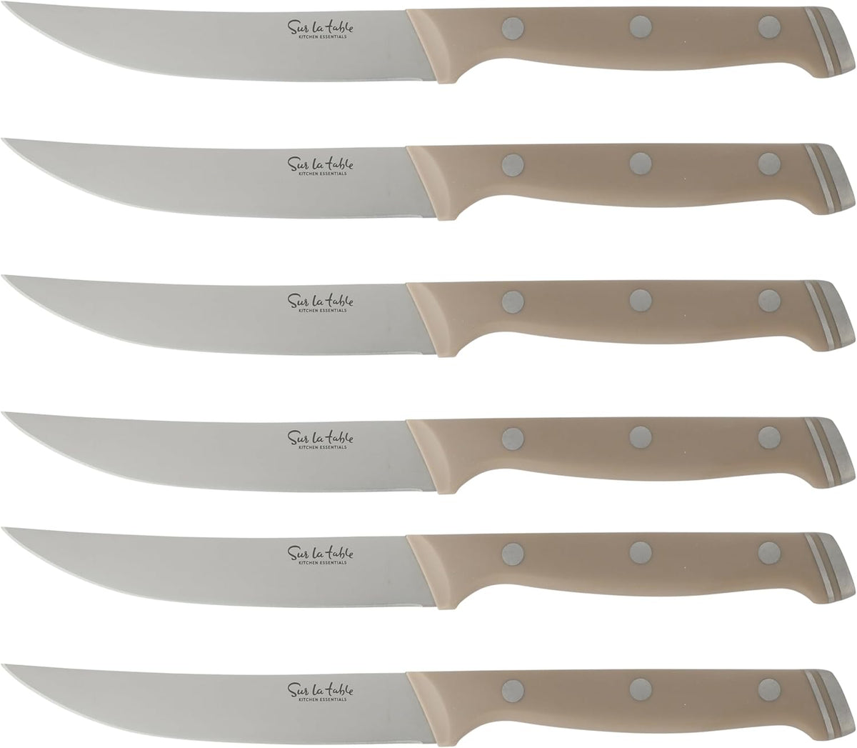 Kitchen Essentials Knife Set with Block, 14-Piece Forged German Steel Kitchen Knives, Beech Wood Block, Chef, Santoku, Bread & Steak Knives, Shears & Sharpener – Linen White