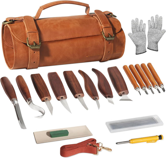 Wood Carving Kit,Whittling Kit,Wood Carving Tools,Carving Knife Set | Wood Carving Knives,Whittling Kit For Beginners and Adults,Whittling Knife Set,Woodcarving Tools Set,Wood Widdle Kit Adult