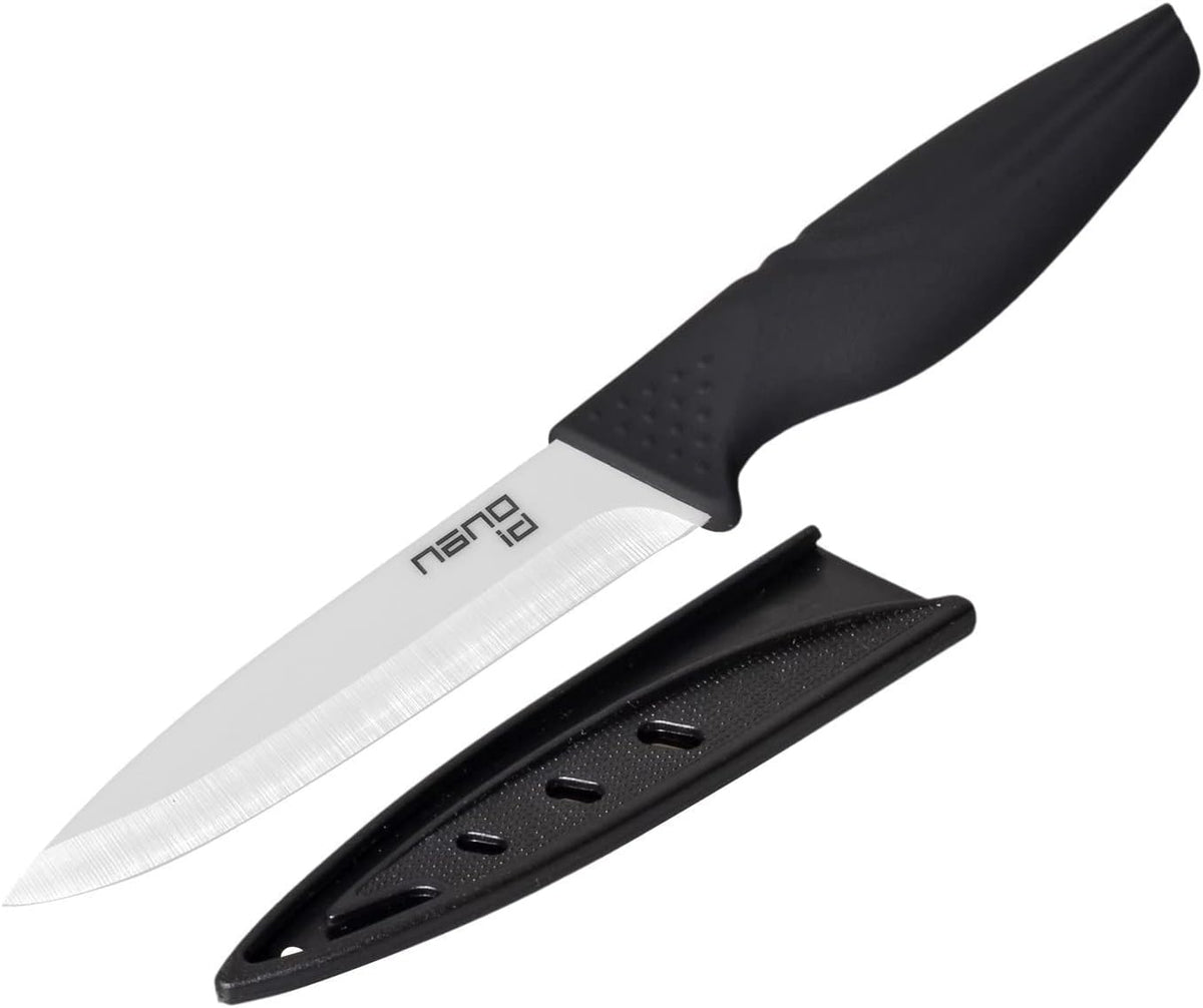 Steak Knives set of 6, Ceramic Stake Knife Sharp Ceramic Knife Perfect Festival Present (black)