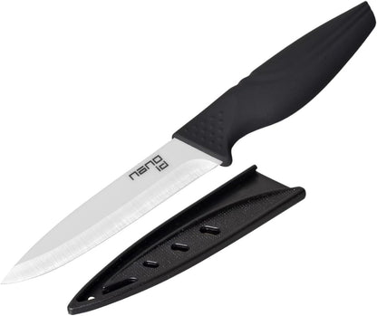 Steak Knives set of 6, Ceramic Stake Knife Sharp Ceramic Knife Perfect Festival Present (black)