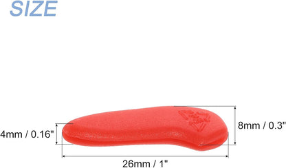 100Pcs Blade Knife Tip Protector Cover Plastic Knife Guard Sleeves Knife Blade Tip Sleeves Cover for Kitchen, Red
